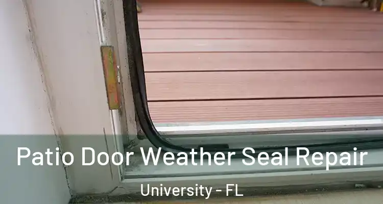  Patio Door Weather Seal Repair University - FL